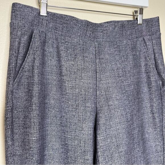 Studio by Torrid Pull On Relaxed Taper High Rise Ponte Gray Blue Pants Women 1X - Picture 2 of 13